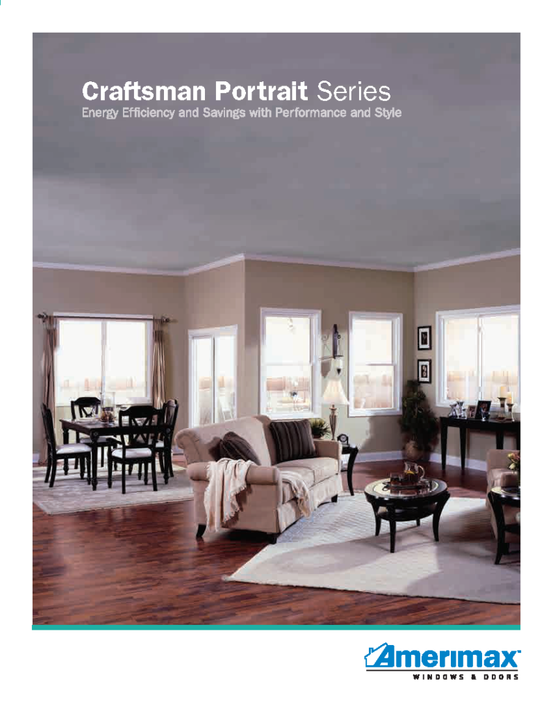 Craftsman portrait series windows brochure